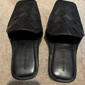 Bottega Veneta Black Intrecciato loafers
